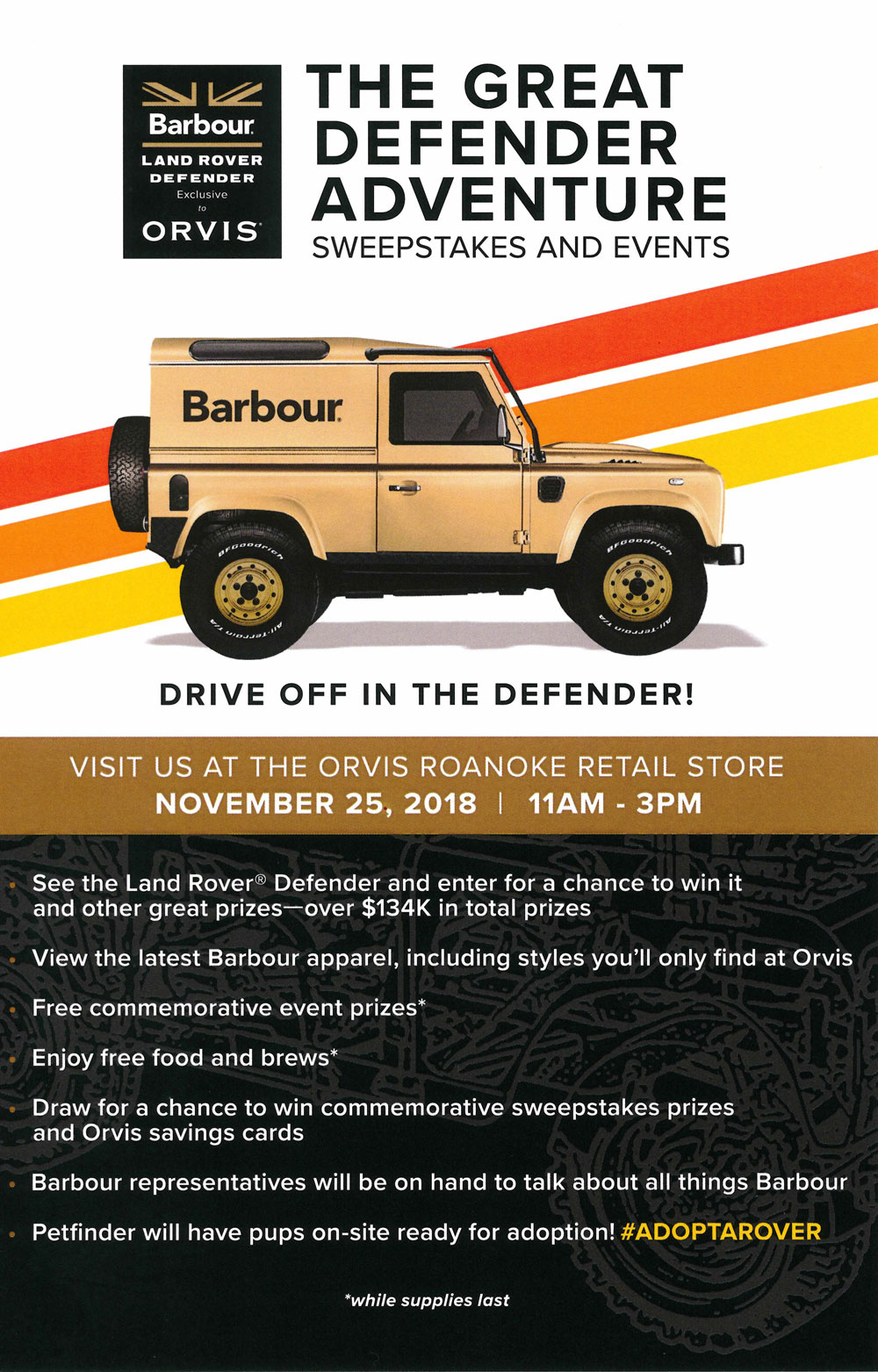orvis barbour sweepstakes